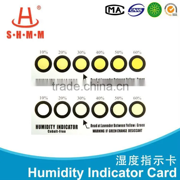 PCB Relative humidity indicator card