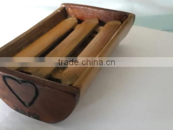 Bamboo and Wooden Soap Dish photo-2