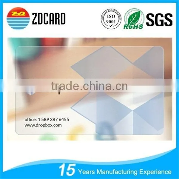 High Quality Customized Printable Transparent PVC Card photo-2