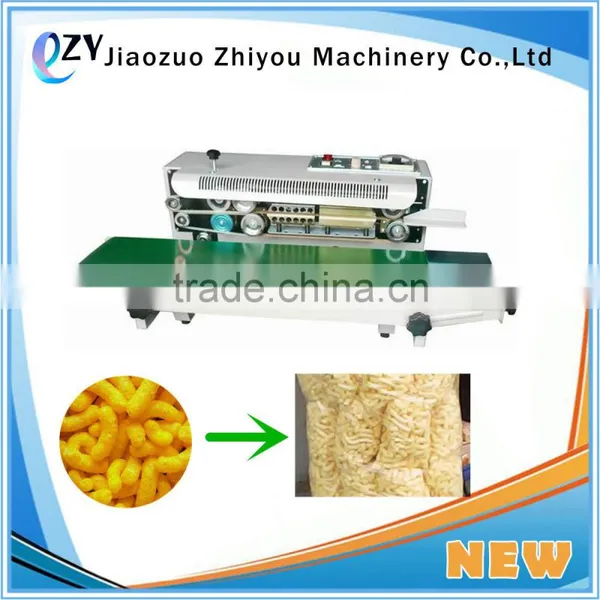 Professional automatic continuous band sealer plastic film bags continuous sealing machine sealing machine wholesale