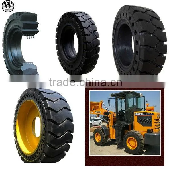 TOP SALES! Solid OTR Tires for Wheel Loaders for VOLVO, CAT, LIEBHERR, Heavy Duty Truck Solid OTR Tires. photo-4