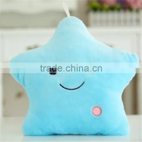 Christmas Decorative Home Sofa Party Decor Toys Gift Plush Colorful Star Shape LED Light Star Shape Pillow Cushion photo-4