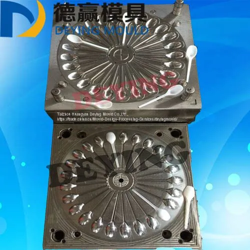 China Mold Company Make Plastic Injection Disposable Spoon Mould for Cutlery Disposable Plastic Spoon Mold photo-3