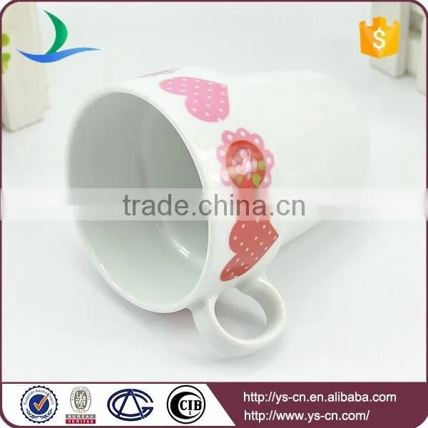 Wholesale Ceramic Tea Mug With Heart Decal photo-4