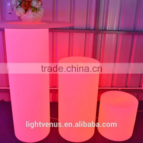 Garden Lighting Cylindrical Lamp Rechargeable Color Changing Remote Control Led Pillar Column Light photo-2