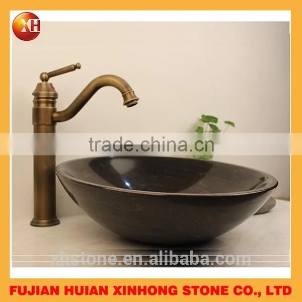 Yellow Round Circular Outdoor Wash Basin Sinks for Decor photo-4
