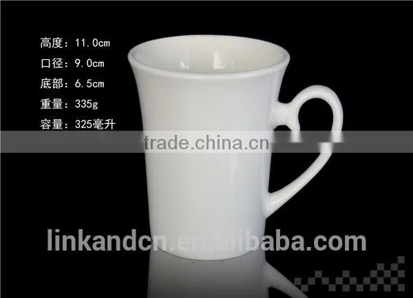 300ml Porcelain Promotion Mug With Handle White Drinking Mug With Handle photo-5