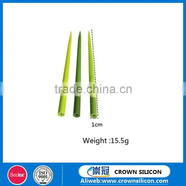 Green Grass Soft Silicone Rubber Refreshing Ballpoint Pen photo-2