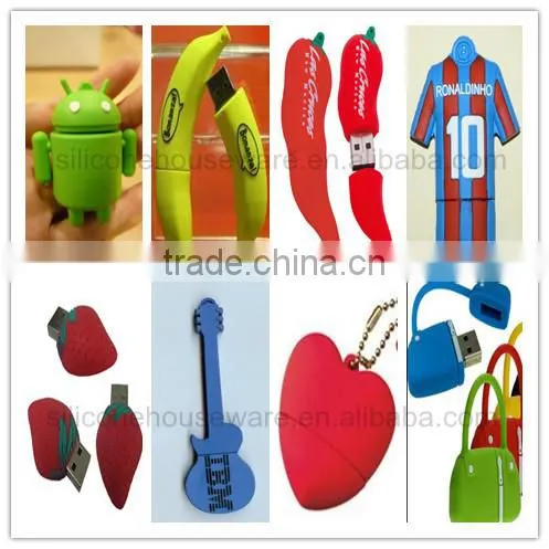 Custom Branded 3D Cartoon Silicone USB Flash Drives Covers photo-2
