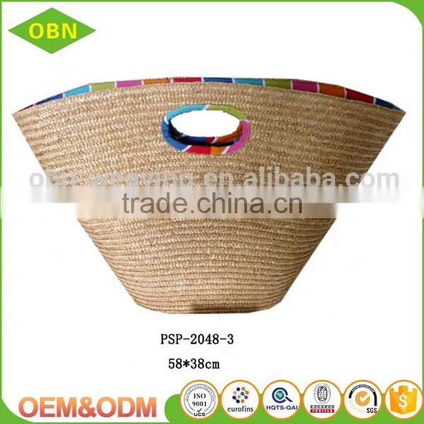 Promotional Hand Woven Handbag Straw Beach Bag photo-2