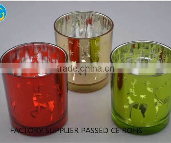 Sliver Laser Candlestick Holder Glass Sliver photo-4