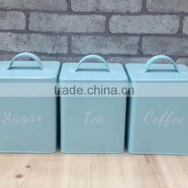 New Stylish Glossy Metal Sealed Coffee Tea Sugar Tin Canister photo-6