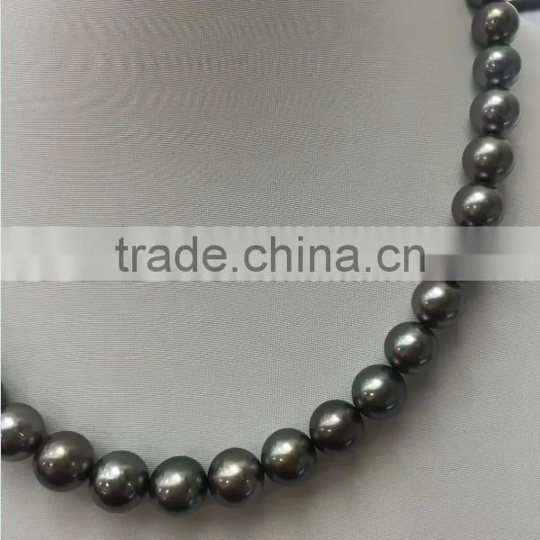 AA 10-11mm Colorful South Sea Pearl With 14K Gold Clasp Necklace photo-4