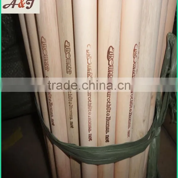 Hot Stamping Logo Natural Wooden Broom Handle photo-2