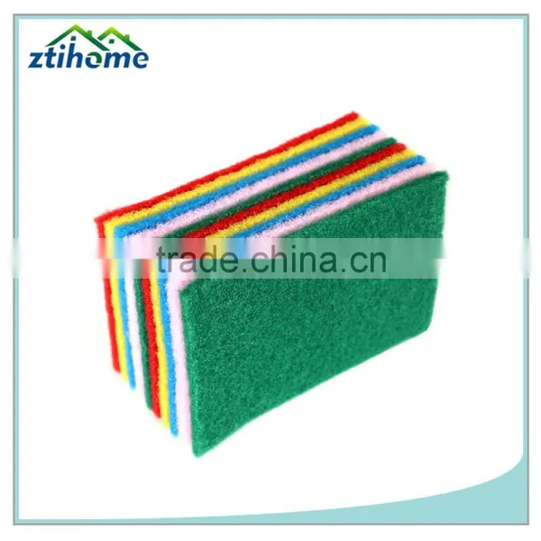 Non-abrasive Green Scrubber Cleaning Scouring Pad photo-3