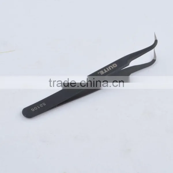 Black Tweezers Anti-static Tweezers for Bent Head photo-5