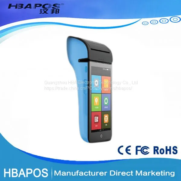 HBA-V3 Андроид POS-терминал с термопринтером, считывателем RFID, считывателем кредитных карт, POS-терминал с SDK-файлом для считывателя карт photo-2
