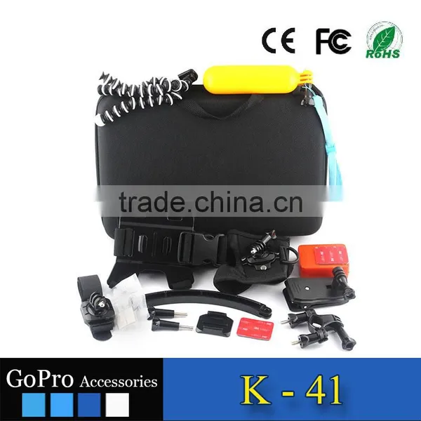 2016 Hot Selling Wholesale 16 in 1 Products Kit for Gopros Heros 4 Action Camera Accessories Kit Mount photo-2