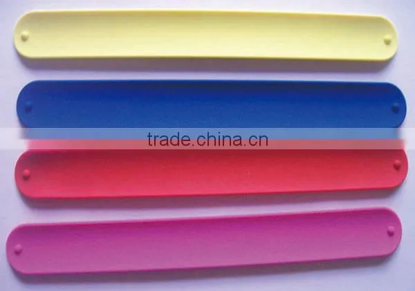 Custom Silicone Slap Snap Ruler Bracelet Wristband Sillicone Slap Wristband photo-6