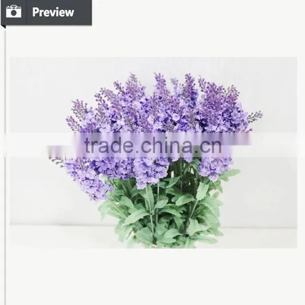 Romantic and Cheap Artificial Flower Fabric With Lavender Flower Wedding Table Decoration photo-3
