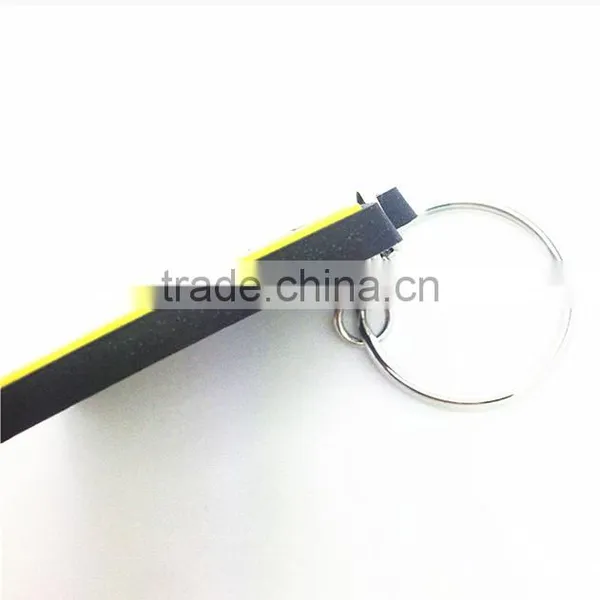 Factory Supply Square Shape Custome Silicone Rubber Keychains photo-6