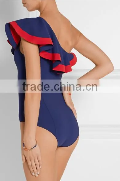 Arden One-shoulder Bonded Swimsuit Full Sexy Bikini Girl Www Sex Photo Com Woman Clothes Sexy photo-2