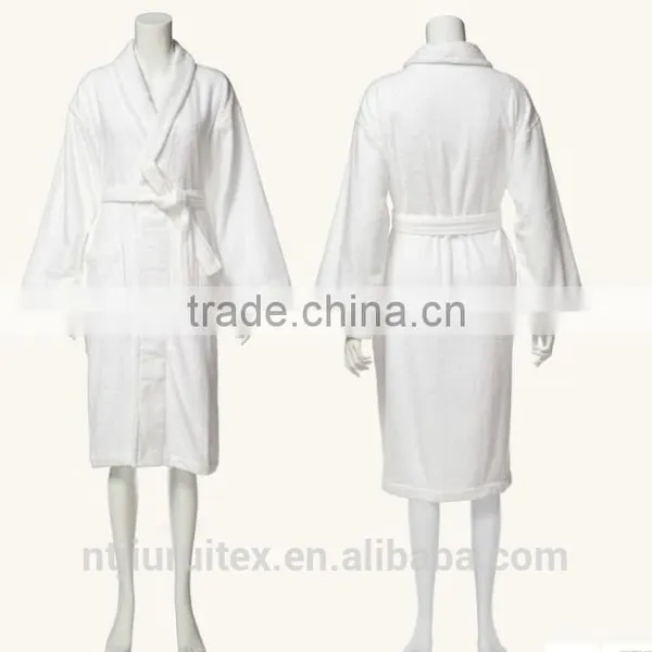 100% Cotton Terry Bathrobe Hotel Robe,100% Organic Cotton Hotel Bathrobe,nightwear Gown photo-2