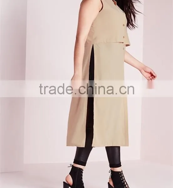 Wholesale Plus Size Clothing 2016 Fancy Buttons Tunic Top HST3701 photo-3