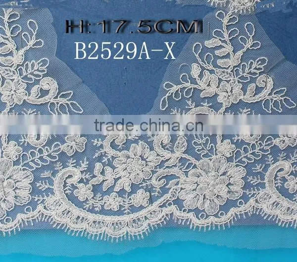 Best Selling Latest African Embroidery Lace Trimmings With Good Price