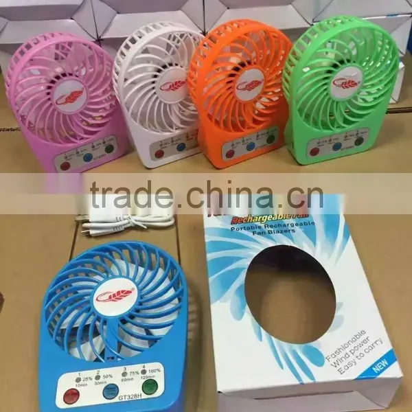 BHNUSBF0716934 Desktop USB Fan, Mini Table Fan DC 5V Portable Mini Fan ,rechargeable Usb GIFT Fan With LED Light photo-6