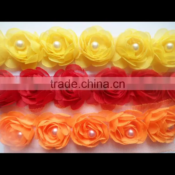 Beautiful Wholesale Chiffon Flower, Rosettes Flowers, Shabby Chiffon Flower for Headwear/Garment/Dress/Wedding /decoration photo-6