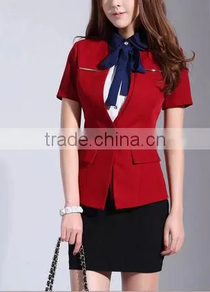2014 Latest Uniform Design/ladies Office Uniform Design photo-4