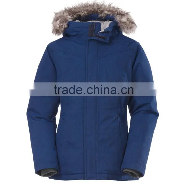 High Quality Waterproof Kids Faux Fur Parka With Snap Hand Pockets and Inset Elasticized Waistbelt photo-5