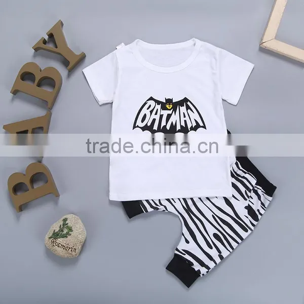Wholesale Summer Cotton Printing Boys Kids t Shirt With Pants Set photo-4