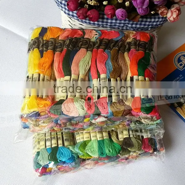 100% Similar DMC 447 Cotton Thread,cross Stitch,cotton Thread,skein photo-5