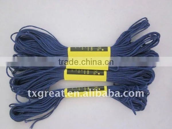 100%egyptian cotton embroidery thread