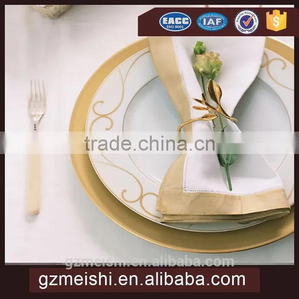 High Quality Washable Wedding Monogram Linen Napkin photo-2
