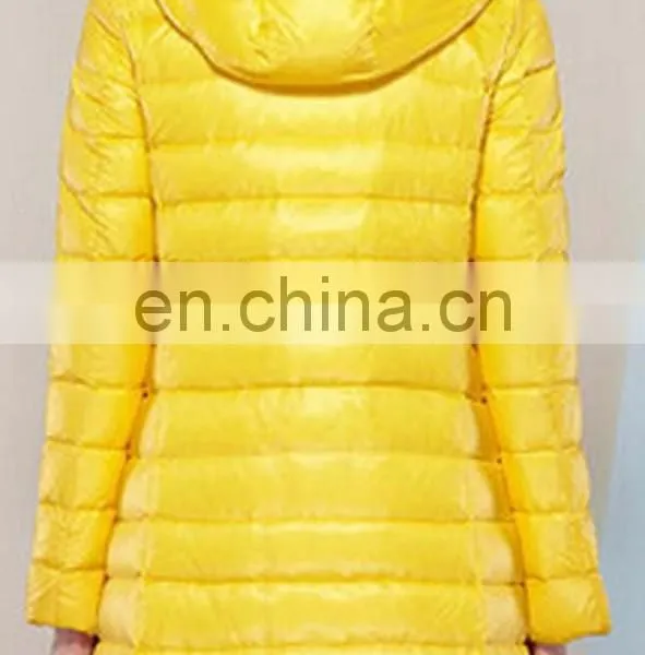 Popular Woman Winter Yellow Long Style Down Jacket photo-2