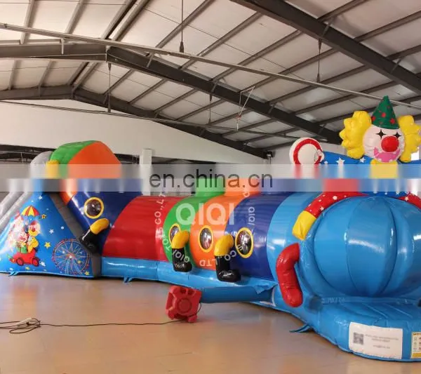 QIQI Newest Cater Pillar Tunnel Toy,46ft Inflatable Clown Tunnel photo-2