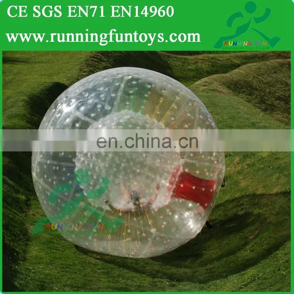 Inflatable Human Hamster Zorb Ball, Glass Roller Zorb Ball for Ramp Zorbing photo-4