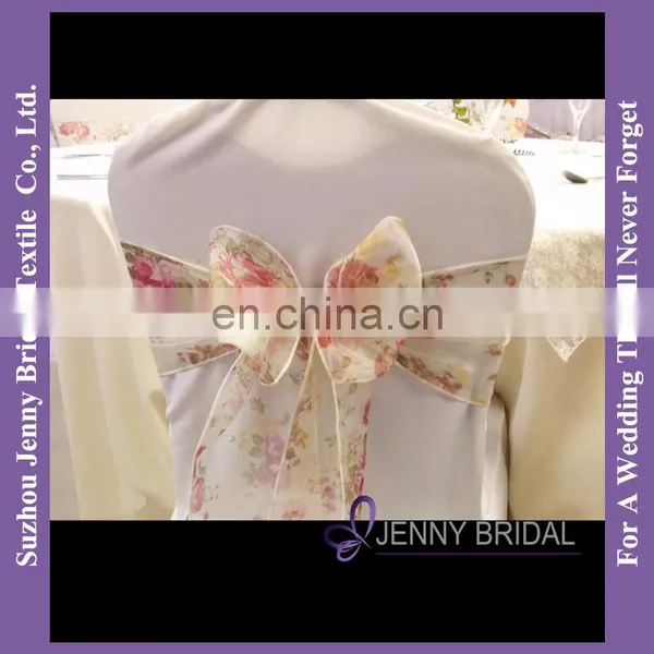 SH084A Wedding Chair Sashes Chinese Flowers Sashes Chair Cover Printed Chair Sashes Wedding photo-2