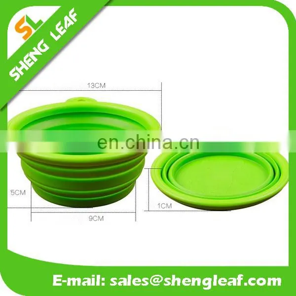 Pet Dog Travel Bowls Folding Silicone Bowls With Cover photo-4