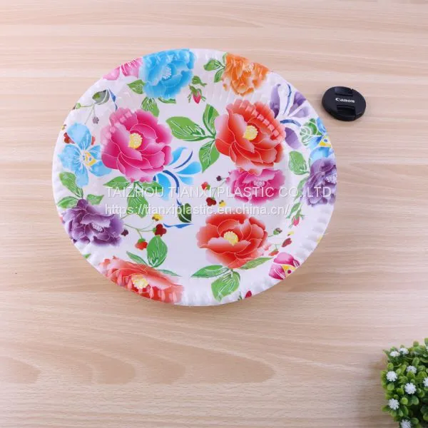 TX0319 PLASTIC LARGE SIZE ROUND PLATE CHEAP PLATE FOOD PLATE photo-2