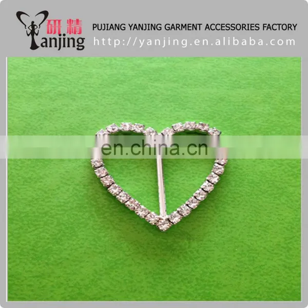 Wholesale Plating Sliver Decorative Rhinestone Buckle photo-3