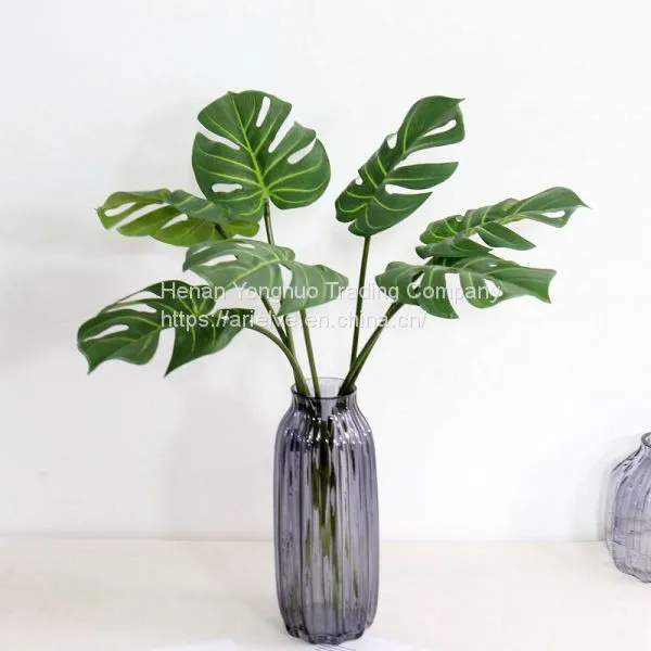 High Quality Artificial Plant Photography Props Real Touch Latex Turtle Leaf photo-3