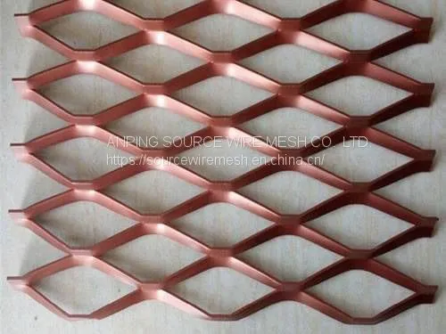 Aluminum Expanded Metal Facade Mesh With Various Colors and Hole Shapes photo-2
