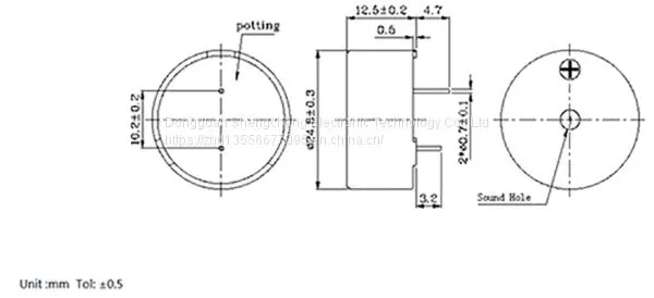 Electromagnetic Passive Buzzer Sc2512 photo-2