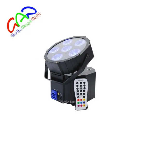 Hot Selling Ip65 Wireless Dmx Can With Low Price Brand New Battery Powered 6in1 Rgbwauv 6*18w Led Flat Par photo-2