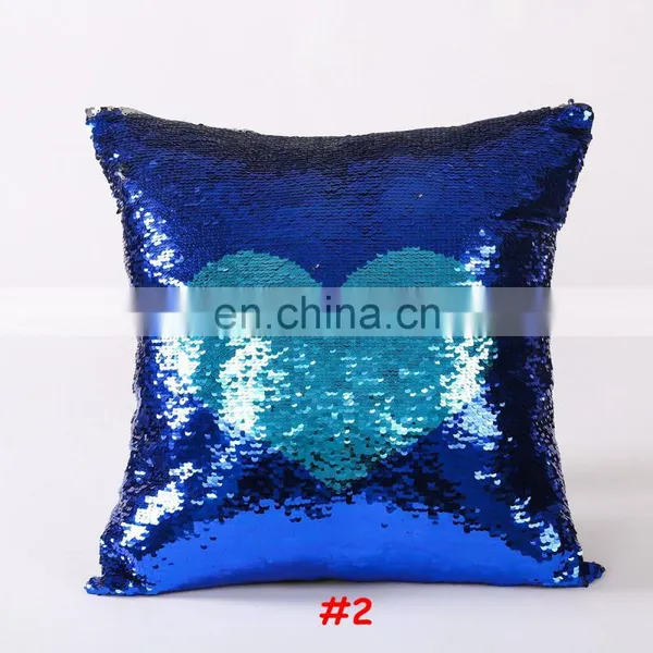 Magic Pillow Case Home Double Color Glitter Sequins Throw Pillow Case Bling Decor 6colors photo-3