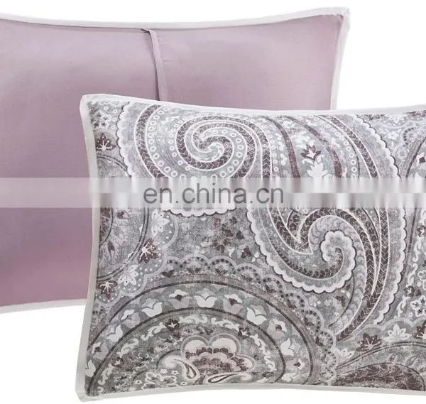 Kashmir 8 Piece Comforter Set Hypoallergenic Microfiber Lightweight All Season Paisley Print Bedding Set photo-5